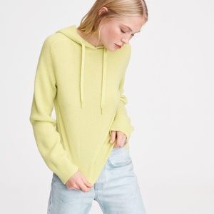 NWT! rag & bone Logan Cashmere Hoodie - Lime Green